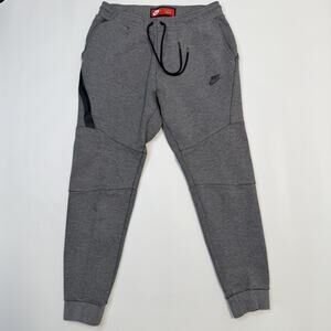 Nike Pants Mens Medium Gray Tech Fleece Joggers Tapered Zip Pocket 805162-091